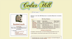 Desktop Screenshot of cedarhillcondos.org