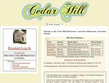 Tablet Screenshot of cedarhillcondos.org